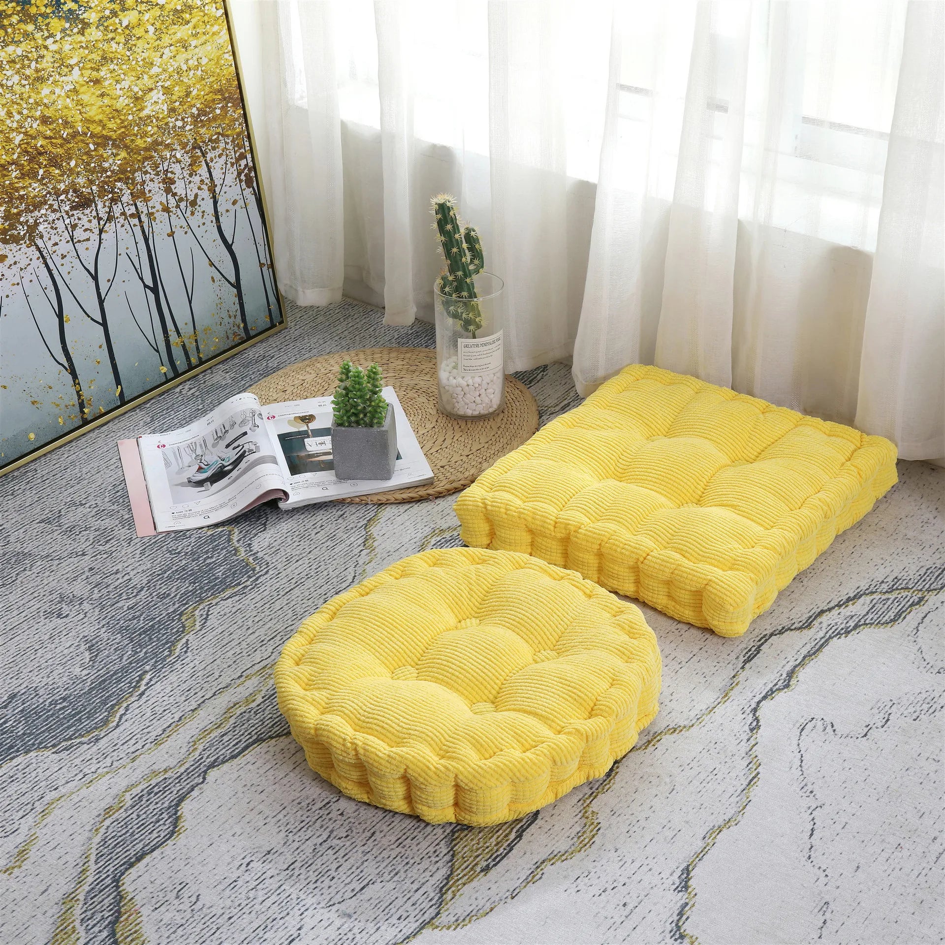 Essential Floor Cushion – Non-Slip, Soft Support for Yoga & Meditation