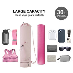 Ultimate Yoga Mat Bag – With Bottle Pocket & Wet Storage for Gym