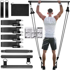 Ultimate Resistance Bands Set with Fitness Bar for Home Workouts