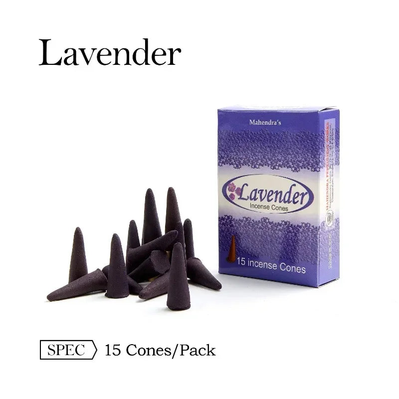 Calming Mahendra Incense Cones – Sandalwood & Lavender Aromatherapy