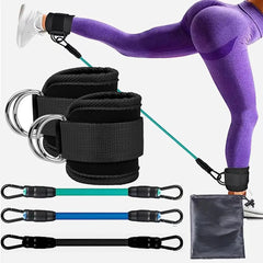 Ultimate Resistance Bands with Adjustable Ankle Straps for Leg Training