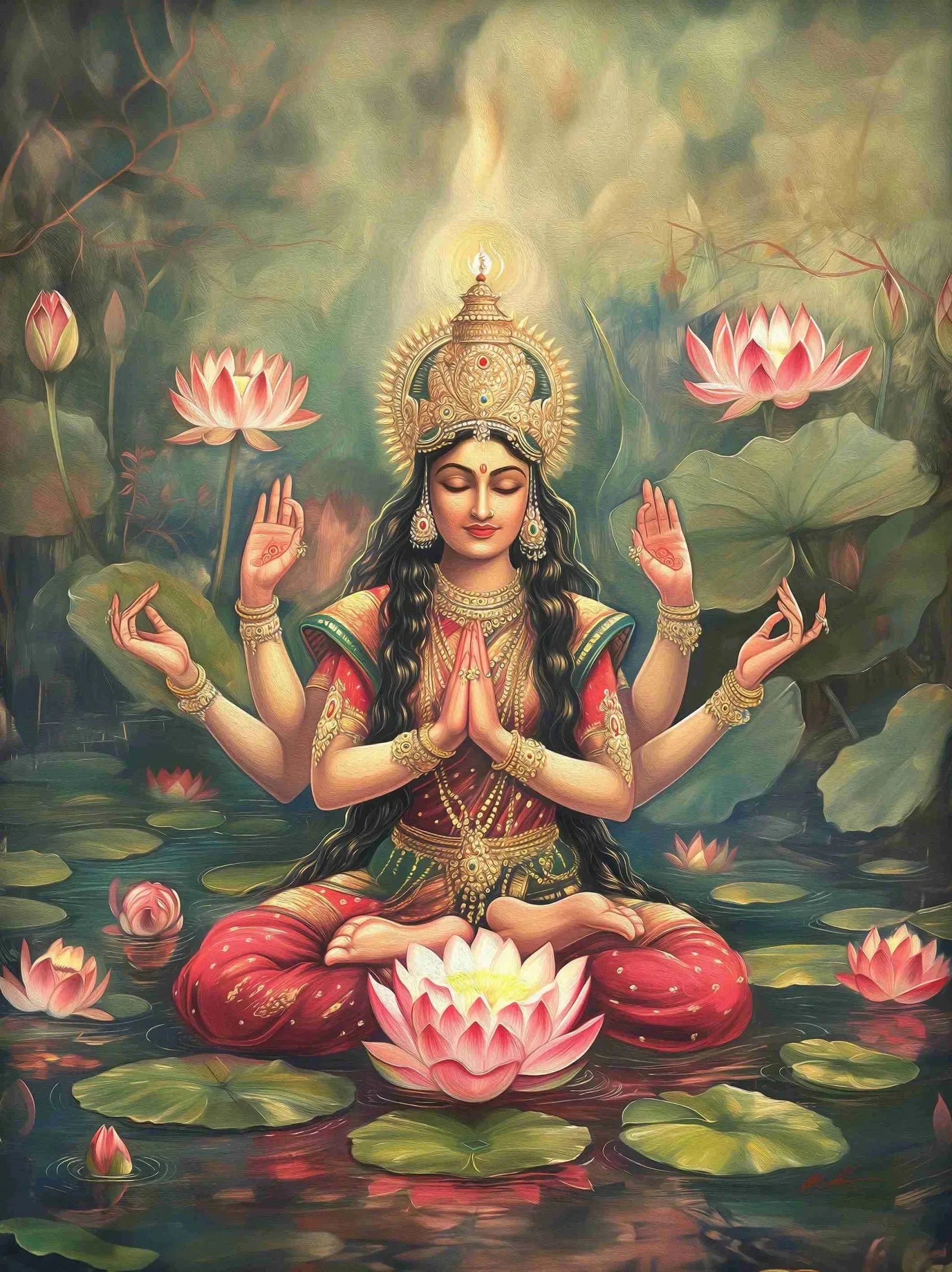 Sacred Lord Shiva & Saraswati Yoga Wall Art – Divine Meditation Decor