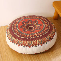 Premium Boho Cotton Linen Floor Cushion for Mindful Living