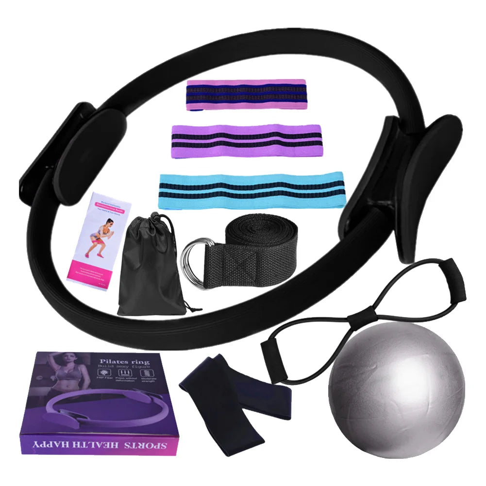 Ultimate Pilates Essentials Kit with Versatile Resistance for Full-Body Training