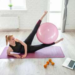 Premium Pilates Balance Ball with Anti-Breakage Technology for Core Strength