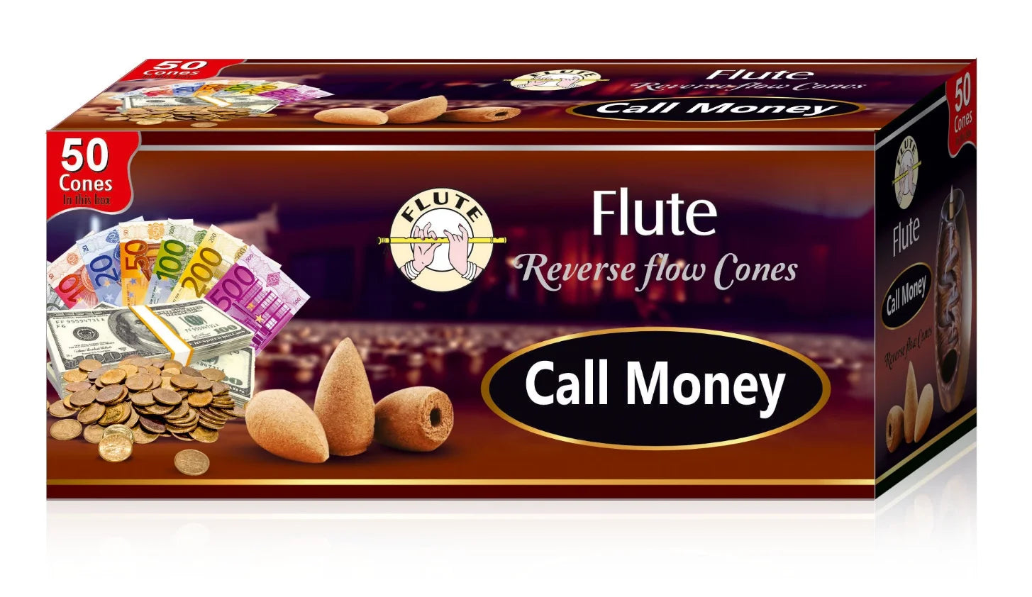 Premium 50-Pack Natural Sandalwood Incense Cones – Long-Lasting Aroma