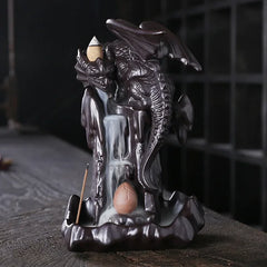 Artistic Purple Sand Dragon Incense Fountain – Backflow Smoke Decor