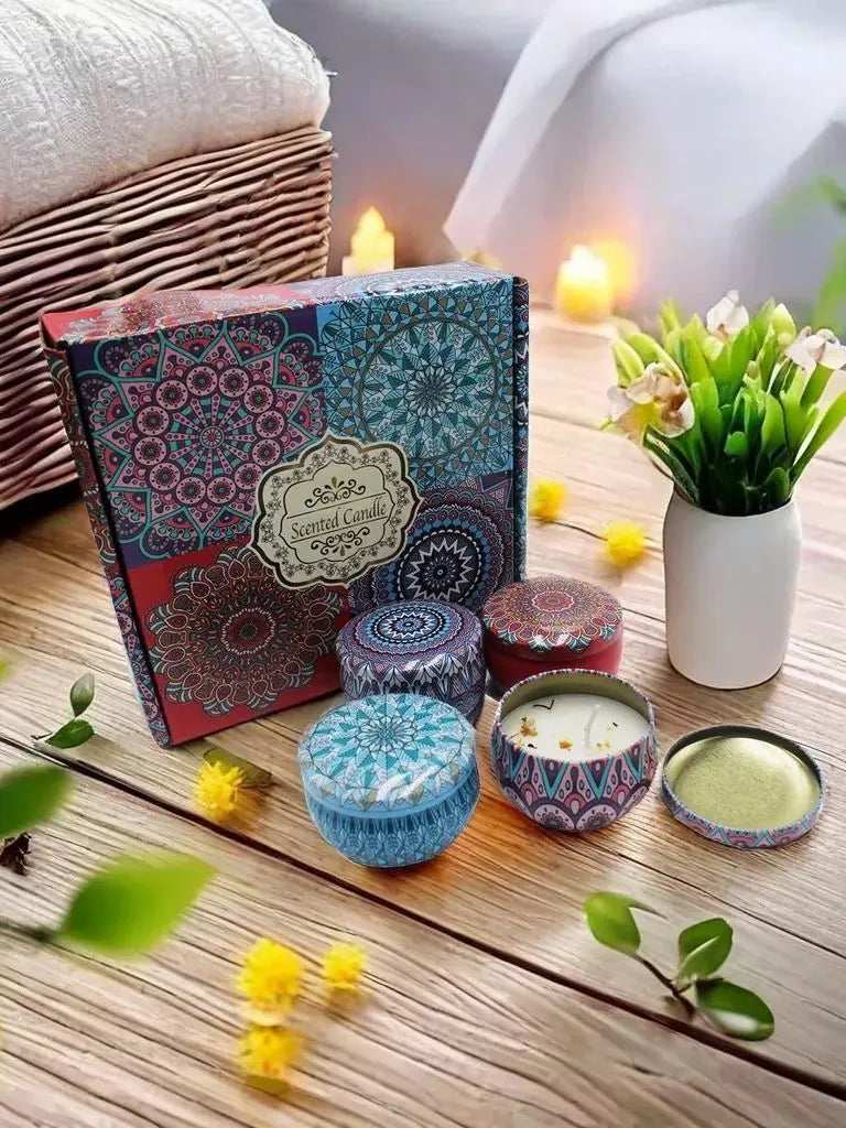 Calming Scented Candle Set – Stress Relief for Pilates & Yoga