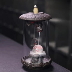 Unique Dragon Backflow Incense Burner – Ceramic Pterosaur Censer