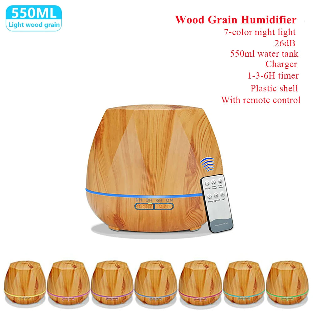 Ultimate Ultrasonic Essential Oil Diffuser with Remote Control for Relaxation