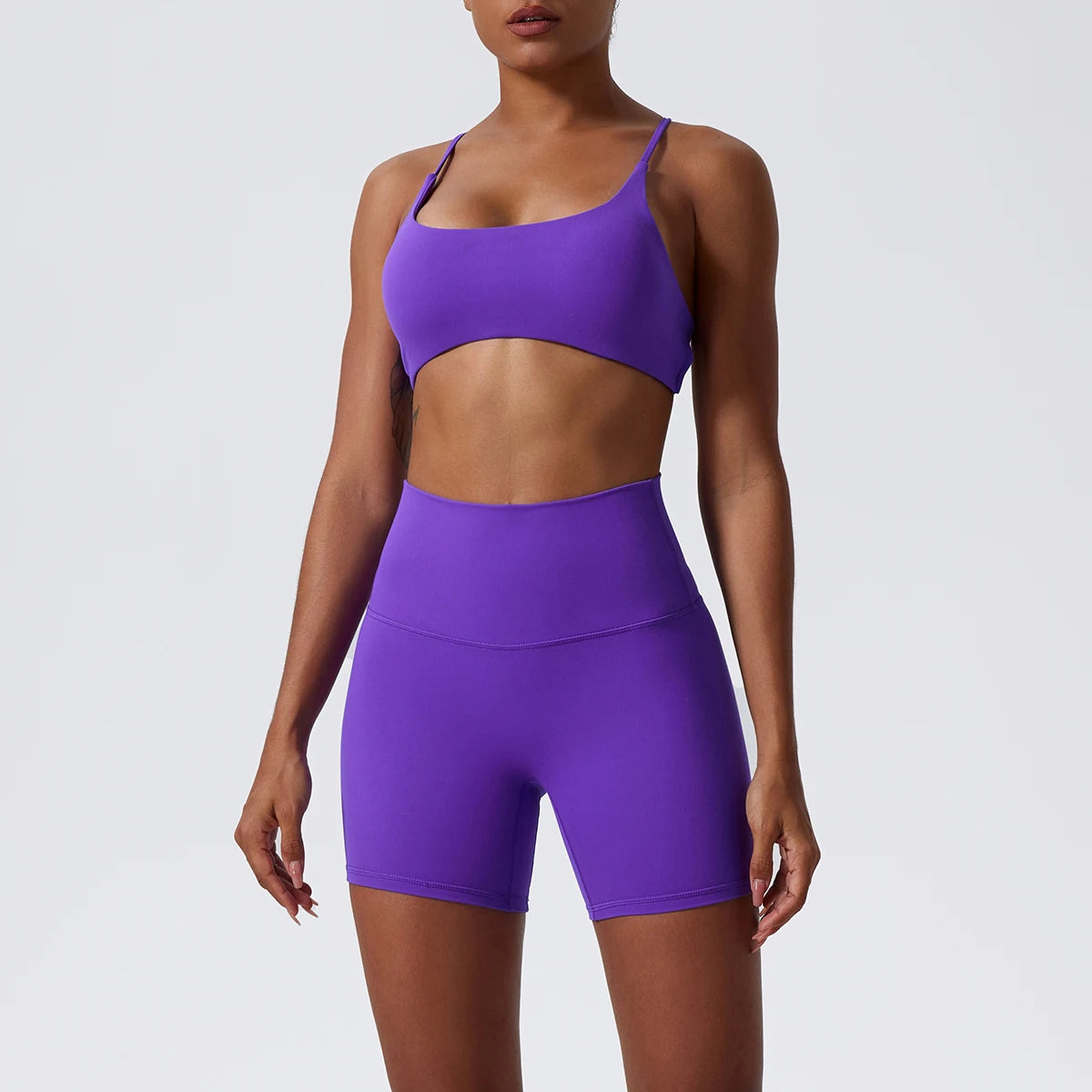 Ultimate Quick-Dry Pilates Bra and Shorts Set for Comfort