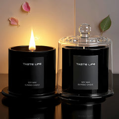 Ultimate Soy Wax Aromatherapy Candle with Glass Cloche for Relaxation