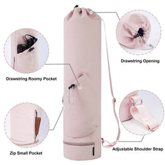Ultimate Yoga Mat Bag – With Bottle Pocket & Wet Storage for Gym