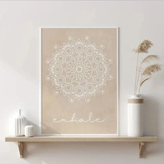 Ultimate Boho Yoga Wall Art Set with Motivational Quotes for Calm