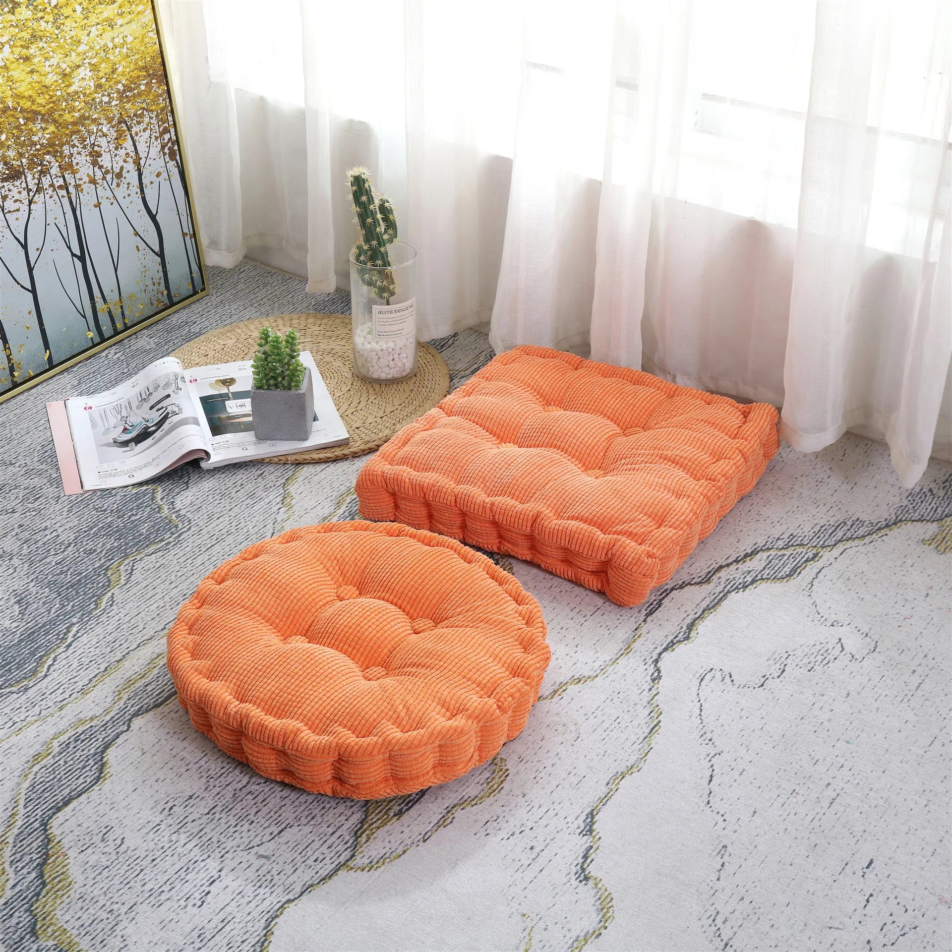 Essential Floor Cushion – Non-Slip, Soft Support for Yoga & Meditation
