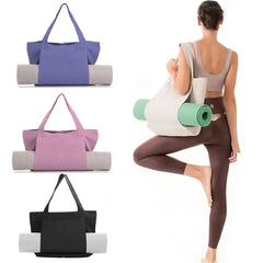 Durable Large Yoga Mat Bag – Foldable Canvas Carrier for Fitness