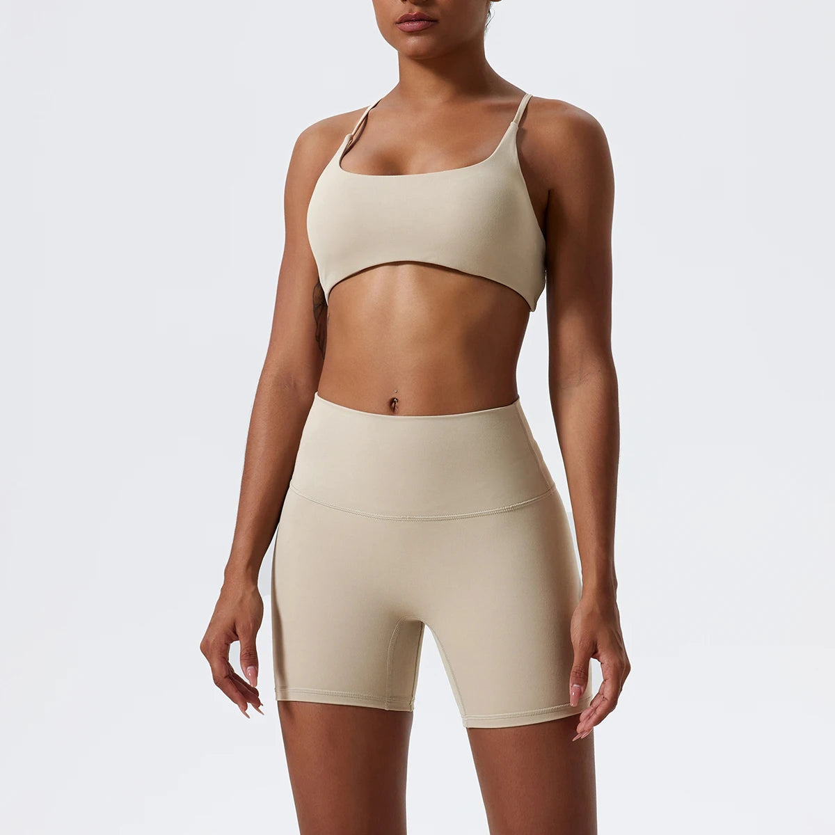 Ultimate Quick-Dry Pilates Bra and Shorts Set for Comfort