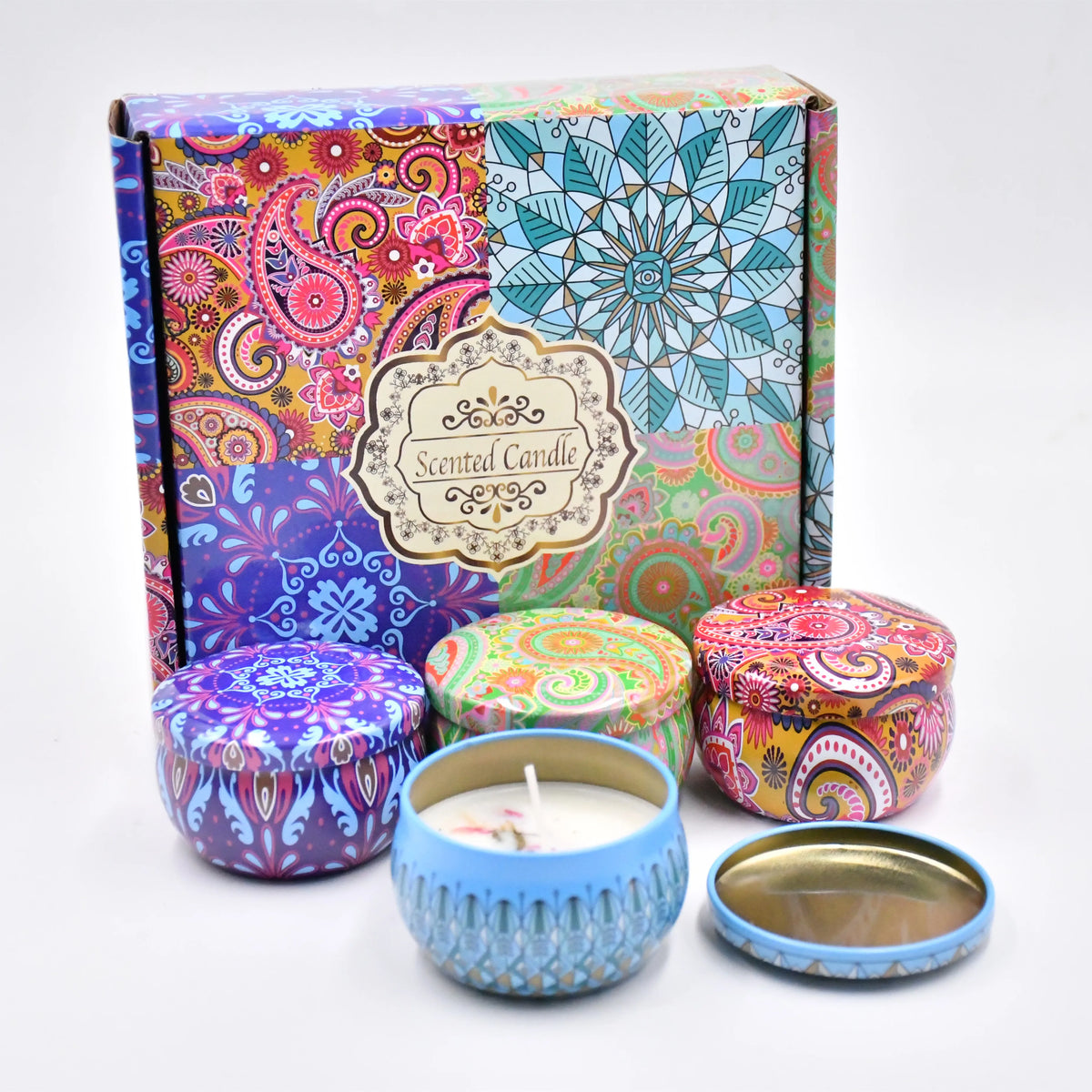 Calming Scented Candle Set – Stress Relief for Pilates & Yoga