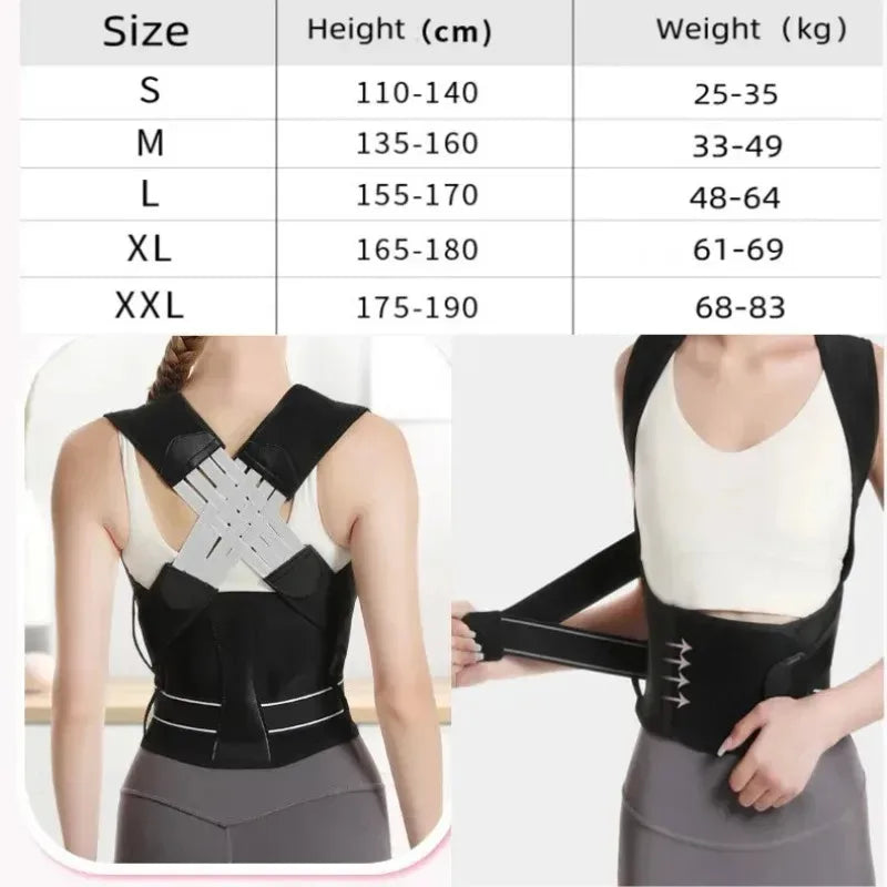 Premium Adjustable Back Posture Corrector for Pilates Support