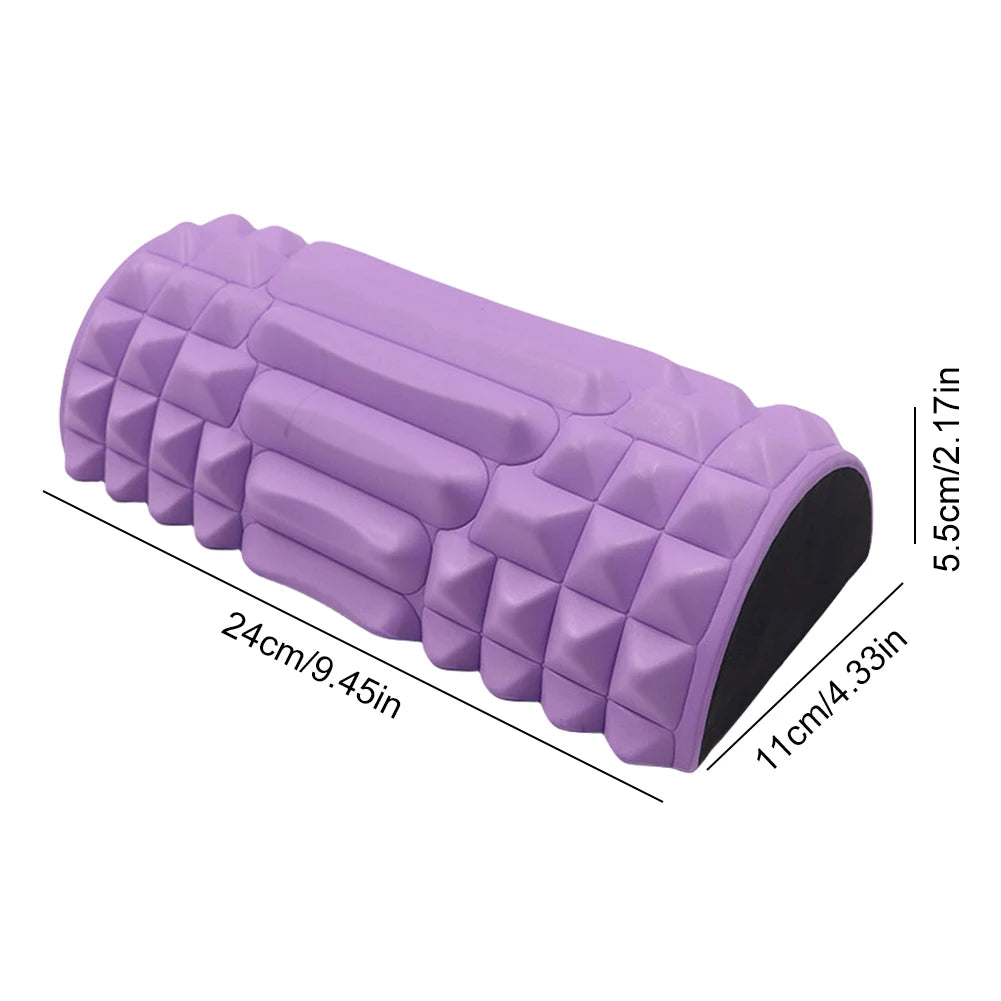 Premium Half-Round Pilates Foam Roller for Muscle Relief